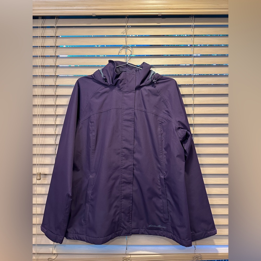 Women’s Eddie Bauer Large Purple Raincoat